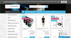 Desktop Screenshot of diving-shop.sk